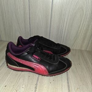 Puma Girls Whirlwind Pink Glitter Sneakers Size 4